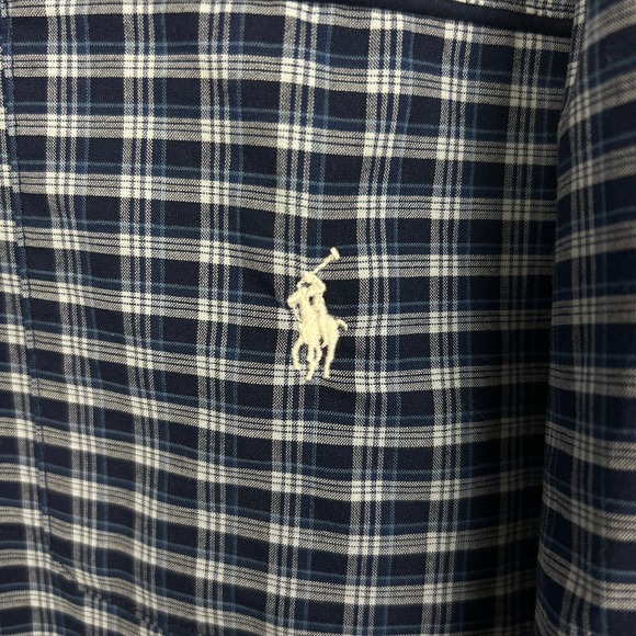 NEW Polo Ralph Lauren Sleepwear Mens Medium Blue Check Cotton Stretch Pajama Top - Picture 4 of 8